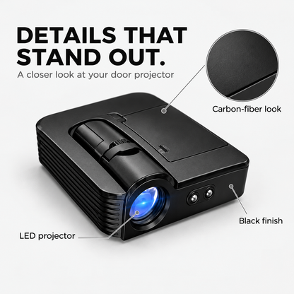 Car door projector LED projection demo